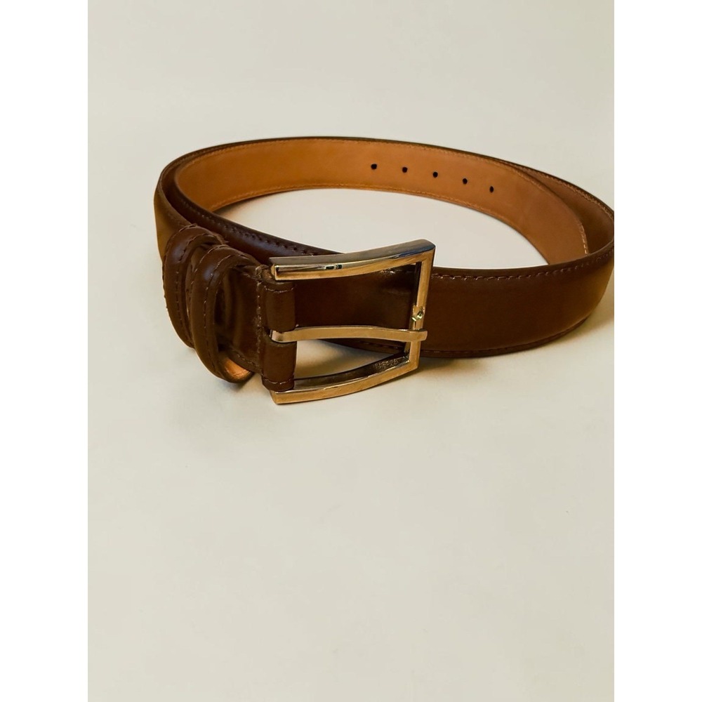 Martin Dingman Coachman Leather Belt Size 40 Brown Saddle Leather 10101 Made USA